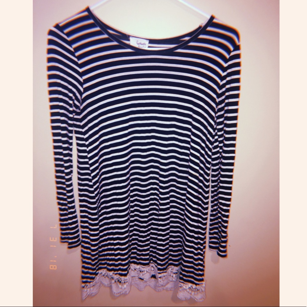 Stripped Long Sleeve Dress🐧